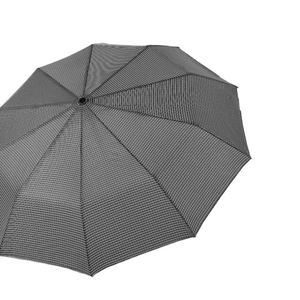 Parapluie pliant automatique à 10 baleines coupe-vent, avec logo personnalisé, cadeau d'affaires pour homme, poignée en bois massif, imperméable, sur mesure - Product Image 3