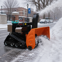 Souffleuse à neige télécommandée à 6 lames spirales, balayeuse et déneigeuse, moteur Loncin 420cc 15HP EPA, pour le nettoyage des trottoirs