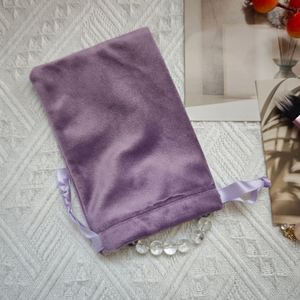 Pochette en velours personnalisée avec logo pour bijoux, petits dés, boucles d'oreilles, bracelets, colliers, cadeaux, sac à cordon en velours pour bijoux - Product Image 4