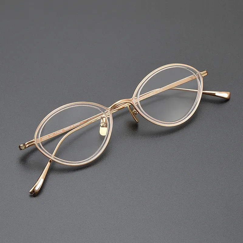 CS-F.Gunta 고품질 광학 티타늄 안경 프레임 100% 티타늄 안경 안경 안경 숙녀 처방 안경 광학