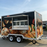 Remorque alimentaire mobile de 11,5 pieds pour restauration rapide, cuisine mobile, camion à café, camion à pizza, snack-bar, équipement de cuisine personnalisé, remorque alimentaire