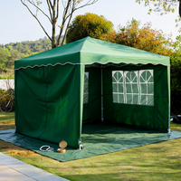 Gazebo d'extérieur robuste en polyester et tubes d'acier, tente pliante imperméable pour terrasse, fête, mariage, événement en plein air