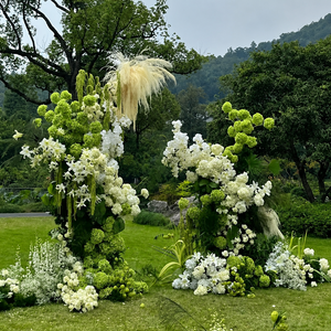 Fleurs artificielles en soie grand format QiYing Victory AL-1388 pour décorations de mariage 2026, verdure en relief imprimée en 3D, vente en gros - Product Image 3