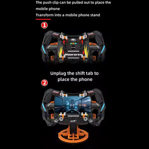 K96217 K96218 NUEVO MOC Modelo de Volante de Coche Simulado, Soporte para Teléfono, Juguetes Coleccionables, Regalo, Sets de Bloques de Construcción - Product Image 2