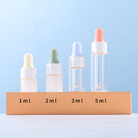 Bouteilles compte-gouttes personnalisées de 1 ml, 2 ml, 3 ml, 5 ml, flacons d'échantillons pour huiles essentielles, flacons de voyage pour huiles à cuticules, flacons en verre