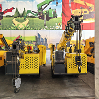 Mini-grue araignée portable, petite grue araignée mobile pour l'installation de toitures en verre et le levage