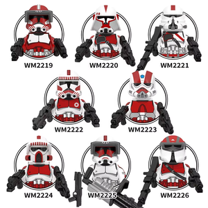 ของเล่นฟิกเกอร์ขายดี สงครามอวกาศ โคลนทรูเปอร์ ดรอยด์ <span class=keywords><strong>AT</strong></span>-RT สตาร์ อนิเมะ ฟิกเกอร์ WM บล็อก ABS ชุดตัวต่อ DIY - Product Image 2