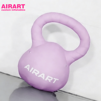 Kettlebell gonflable géant pour événements sportifs, modèle de ballon kettlebell gonflable personnalisé pour accessoires de scène