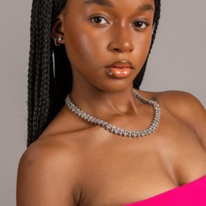 Uwin नए आगमन फैशन ब्लिंग करने वाली महिला cz क्रॉस गहने एले सुंदर मिनी क्रॉस गहने पुरुषों के लिए क्लस्टर क्यूफ ब्रेसलेट हार - Product Image 4