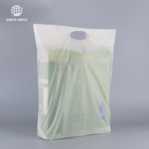 Borse per la Spesa Ecologiche con Logo Personalizzato, Materiale Organico Biodegradabile Compostabile per Abbigliamento, Frutta e <span class=keywords><strong>Verdura</strong></span> - Product Image 2