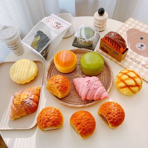 Simulation Cute Bakery Bread Squishy <b>Toys</b> Soft Squeeze Stress Relief <b>Toy</b> Assorted Croissant Bun Bread Shape Kids Gift - Product Image 2