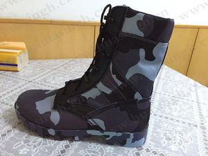 LXG, botas de caza de campo ocultas fáciles de camuflaje azul completo suela de goma ondulada precio barato botas de combate Altama HSM268 - Product Image 2