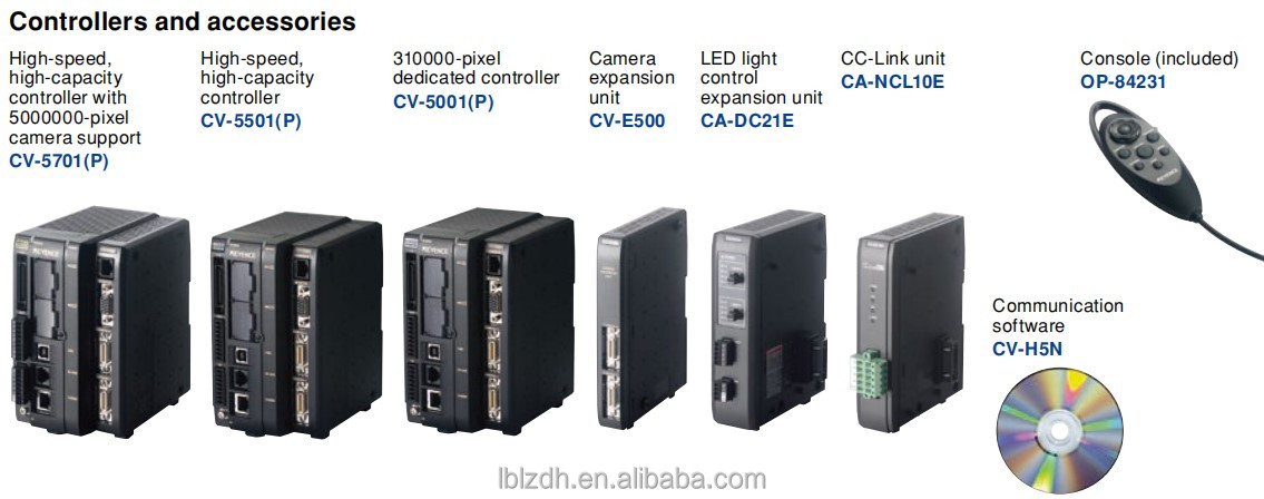 KEYENCE CV-200M CV-200C Industrial Cameras with CV-5001 Controller