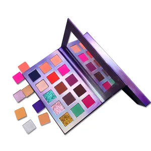 Paleta de maquiagem com glitter vegan, faça você mesmo maquiagem, etiqueta privada, sombra, com boa qualidade