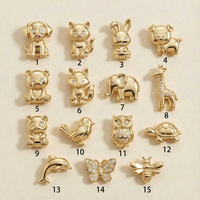 Nouveau 2026 LIVE4U Pendentif médaillon rétro personnalisé en cuivre 14K, ouvrable, série animale, boîte transparente creuse, pour collier DIY