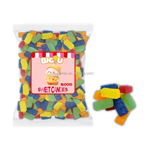 Chinese Candies Manufacturer Wholesale Halal Bulk Building Blocks With Fruit-flavored Gummies