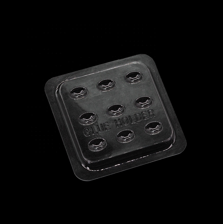 Оптовая продажа ресниц поставка поставщиков клей держатель ключа маленький клей лоток поддон цена по прейскуранту завода-изготовителя ресницы устойчивого dip клей канавки