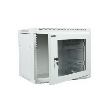 27U Network Cabinet Tempered Glass Door
