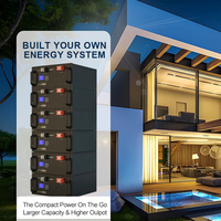 Rak Server terbaik 15kWh 51.2V 300AH 100AH Lifepo4 baterai Lithium Ion daya matahari 48V 200ah paket baterai penyimpanan energi rumah