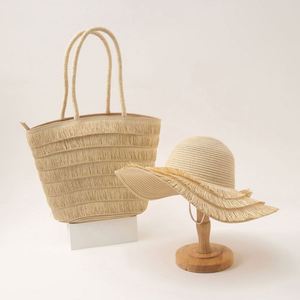 2025 New Design Girl Woman Paper <b>Straw</b> <b>Hats</b> and Beach Bag Set Ladies Summer <b>Straw</b> Bags and <b>Hats</b> Tassels - Product Image 5