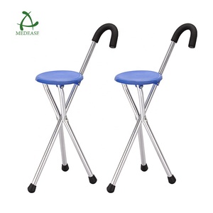 MEDEASE Léger Bâton <span class=keywords><strong>de</strong></span> Marche <span class=keywords><strong>Chaise</strong></span> Triangle Plis et Peut Être Équipé d'un Siège Confortable - Product Image 2