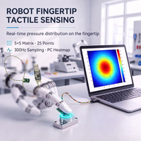 Capteur de pression au bout des doigts FPT200, module de détection tactile à matrice 5x5, 25 points pour main robotique déextérieure, peau électronique