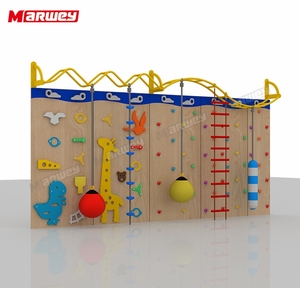 Marwey çocuk oyun ekipmanı çok fonksiyonlu ticari tırmanma duvarları klasik kapalı açık çocuk kaya tırmanma duvarı - Product Image 6