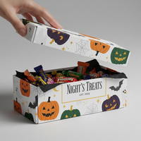 Caja para alimentos de panadería para retail Caja de embalaje robusta de tapa abatible con tapa de inserción y fondo plano