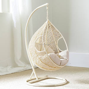 Modern Indoor Outdoor Furniture Patio Swing <b>Egg</b> Chair Garden Balcony Hammock Rattan <b>Egg</b> <b>Basket</b> Leisure Hanging Chair With Stand - Product Image 4