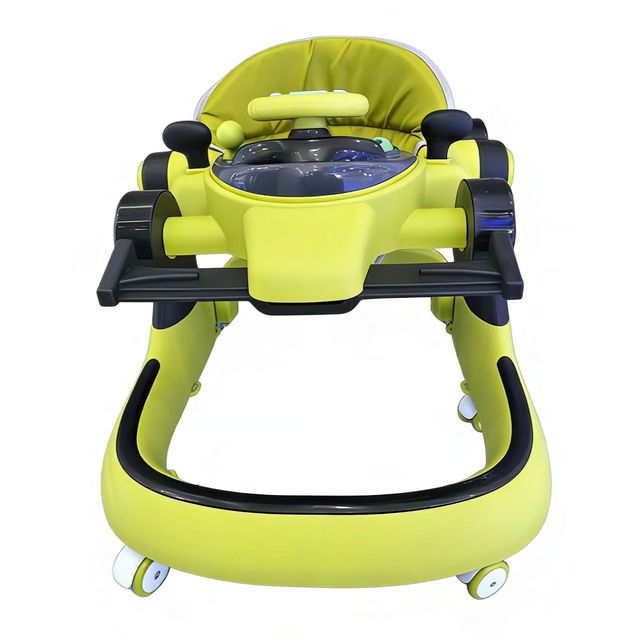 Foldable Fashionable Musical Toy Plastic Frame Adjustable Height Multifunctional Baby Walker Safety Early Education Walkers