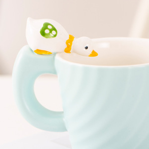 Beber <span class=keywords><strong>patito</strong></span> creativo y lindo Taza de cerámica de gran capacidad para el hogar desayuno taza de leche - Product Image 3