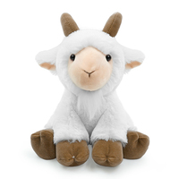 Peluche Chèvre des Montagnes Uni-Toys - 14 cm - Jouet en Polyester à Câliner