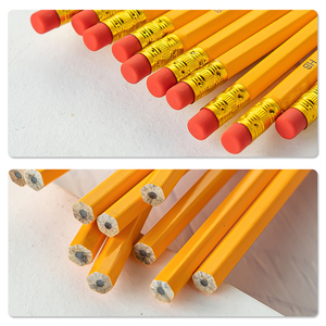 Venta al por mayor de lápices de madera natural, juego de dibujo para niños, mini lápices estándar de papel - Product Image 4