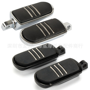 Reposapiés para motocicleta Moshark, aleación de aluminio, galvanoplastia negra, ajuste universal para piezas de modificación Harley Davidson - Product Image 1