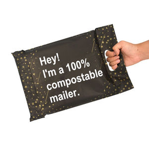 Bolsas de polietileno vacías con autosellado transparente personalizadas de alta calidad Bolsas de correo recicladas con diseño impreso - Product Image 4