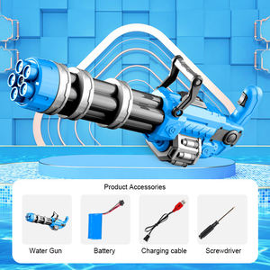 Hot <span class=keywords><strong>Sale</strong></span> 1000ML Elektrische automatische Wasser pistole Kinder Outdoor-Spielzeug <span class=keywords><strong>Gatlin</strong></span> Power Blaster aus strap azier fähigem Kunststoff für Festivals - Product Image 4
