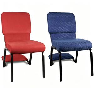 Sillas Económicas para Iglesias, Teatros, Auditorios, Conferencias, Eventos, Apilables y Enlazables, para Rezar, con Almohadillas para Arrodillarse - Product Image 1