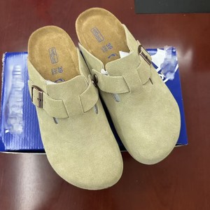 Sandalias <span class=keywords><strong>Birkenstock</strong></span> de Verano y Primavera, Ligeras, Ajustables, con Entresuela de Madera, Parte Superior de Cuero Genuino, Hebillas Metálicas Ajustables, Cómodas, Tipo Clogs/Mules - Product Image 4