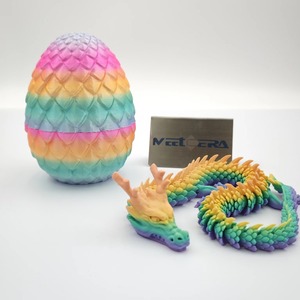 Modèle de jouet dragon imprimé en 3D, nouveau style personnalisé 2026, œuf de dragon 3D coloré, animaux imprimés en PLA - Product Image 2