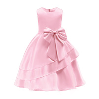 Wholesale Customized Girls Performance Dress New Lace Bow Princess Dress