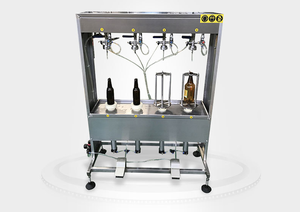 Remplisseur <span class=keywords><strong>de</strong></span> bouteilles en verre à contre-pression semi-automatique Boisson gazeuse Remplissage <span class=keywords><strong>de</strong></span> bière Équipement <span class=keywords><strong>de</strong></span> machine d'embouteillage avec couvercle <span class=keywords><strong>de</strong></span> couronne - Product Image 4