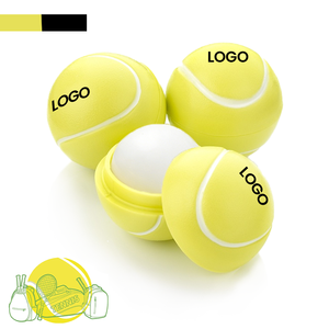 Bálsamo Labial de Aceite de Coco Natural, OEM ODM, Alta Calidad, Hidratación Intensa, Calma los Labios Agrietados, Mejora el Brillo, Reduce las Líneas de los Labios, en Formato de Pelota de Tenis - Product Image 2