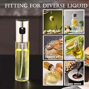 Outdoor Camping BBQ 100ml <b>Small</b> Kitchen Cooking Glass Sprayer Olive Oil <b>Spray</b> <b>Bottle</b> With Scale for Salad Making Baking Frying - Product Image 3