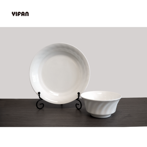 Assiette et bol à soupe profonds à motif rotatif spécial effet texturé pour usage domestique, hôtelier et en restauration - Product Image 5