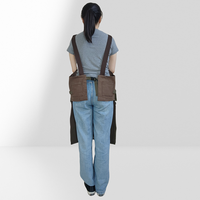 Tablier sans manches réutilisable et tendance, type bavoir, pour la maison, la cuisine, les salons de thé et de café, les serveurs, le jardinage, les fleuristes, le dessin - Unisexe