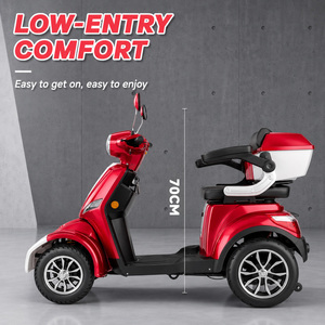Scooter Eléctrico de 4 Ruedas con Frenos de Disco Delanteros + Frenos de Tambor Traseros, 55 km de Autonomía, Batería de Litio, Scooter de Movilidad para Personas Mayores - Product Image 5