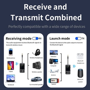 Receptor M3 para Avión, Auriculares, AirPod, Air Fly Pro, Múltiples Dispositivos, Entrada Dual para Automóvil, Transmisor Bluetooth Inalámbrico <span class=keywords><strong>Auxiliar</strong></span> - Product Image 4