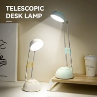 Lampe de lecture extensible à angle réglable, lampe de chevet à intensité variable, lampe d'étude minimaliste pour la maison et la chambre, lumière sans fil