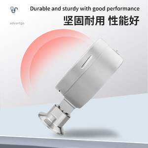 YTP100BF Chuck Connection 50.5 Clamp Type Food Quick-Installation Sanitary Diaphragm Pressure <b>Gauge</b> - Product Image 3