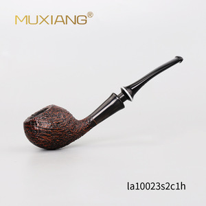 Muxiang Wooden Tobacco Pipe Handmade Briar Free Type With Ring For Smoking - Product Image 1